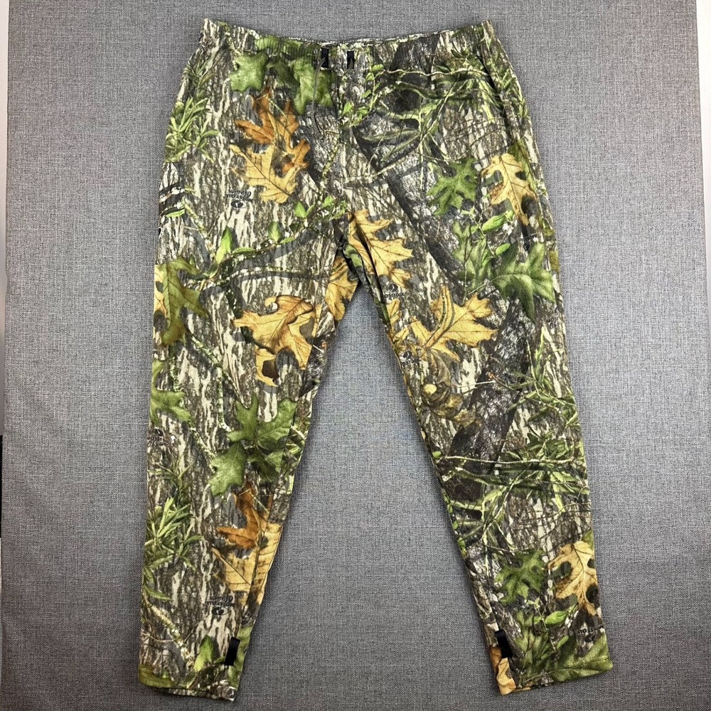 Mossy Oak Apparel APX Fusion Pants Mens 2XL Camo Fleece‎ Outdoor Hunting Warm
